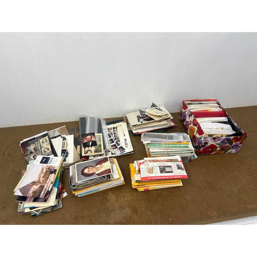 Vintage Photo Lot 13+ lbs Snapshots Negatives Portraits Family Vacation Ephemera